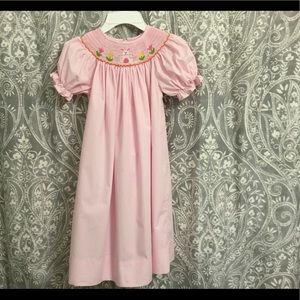 Cute pink smocked Easter Dress size 5